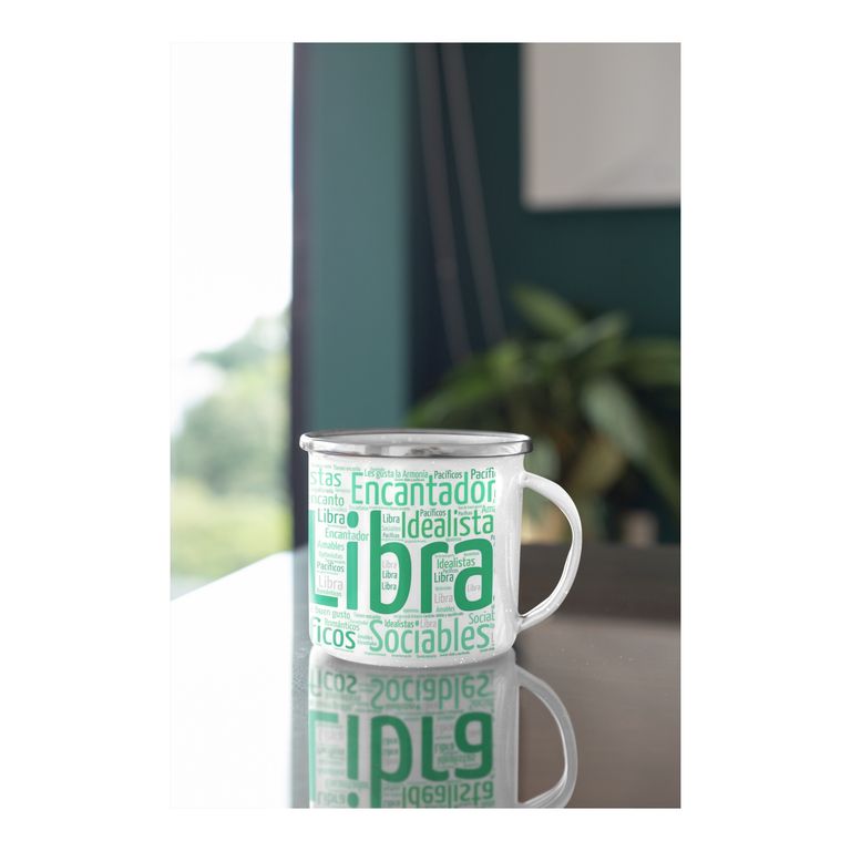 Taza Enlozada Libra - Justicia y Armonía