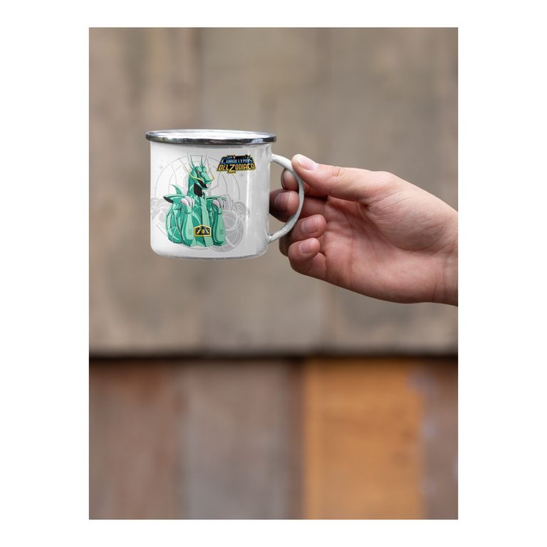 Taza Enlozada Shiryu de Dragón - Sabiduría del Guerrero