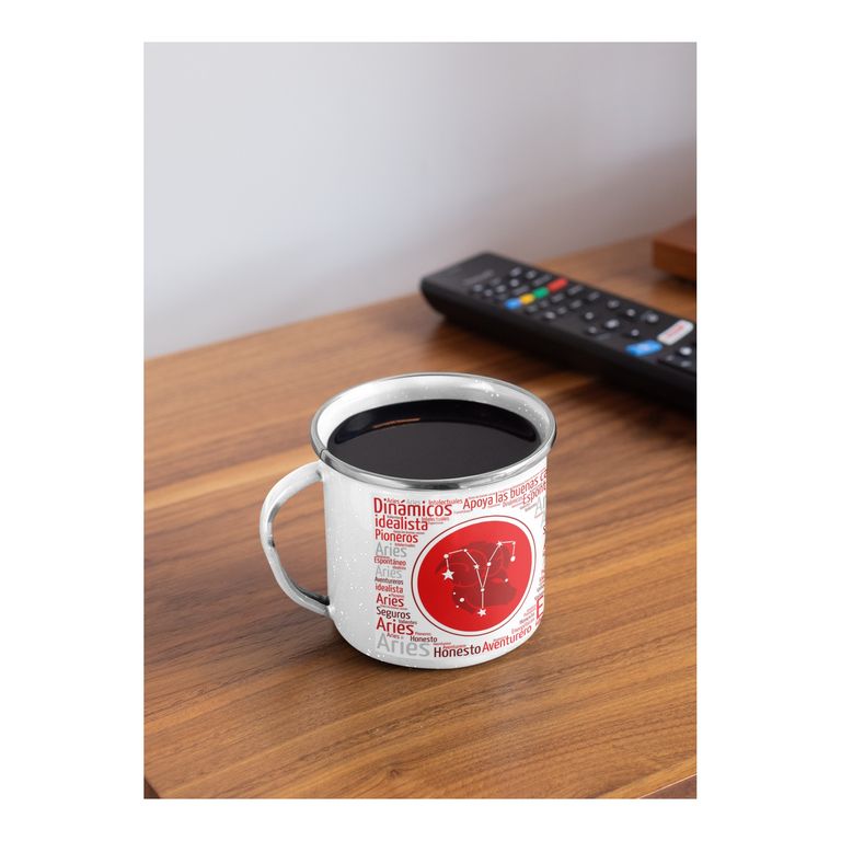 Taza Enlozada Aries - Valientes y Resueltos