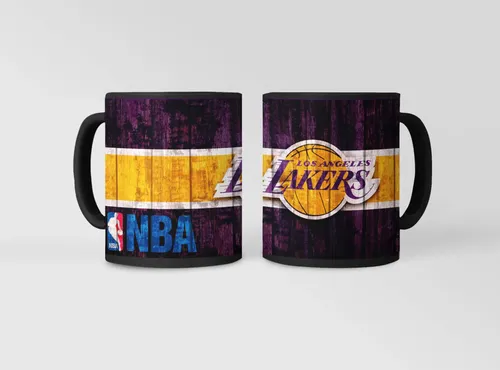 Taza Mágica De Los Angeles Laikers - Nba Negro Fútbol