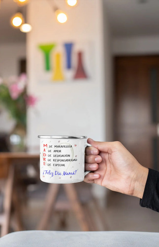 Taza Enlozada Mamá Restauradora - Revive Y Renueva Blanco Mamá Restauradora