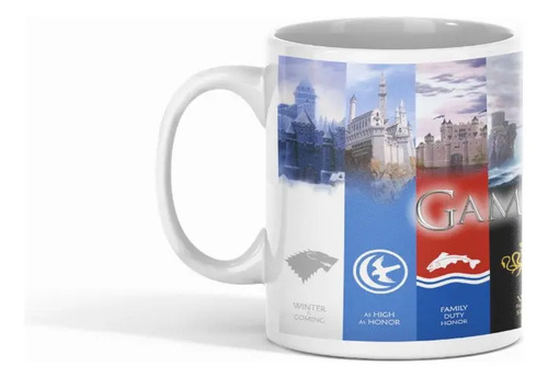 Taza Game Of Thrones - Fortalezas Y Leyendas Blanco