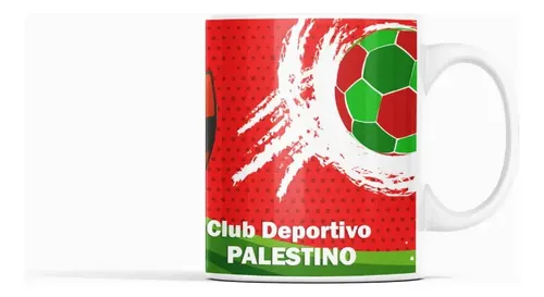 Taza Palestino - Tricolor De Honor Blanco
