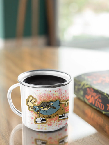 Taza Enlozada Gilligan Jr Memo N° 2 Knd Blanco Los Chicos Del Barrio