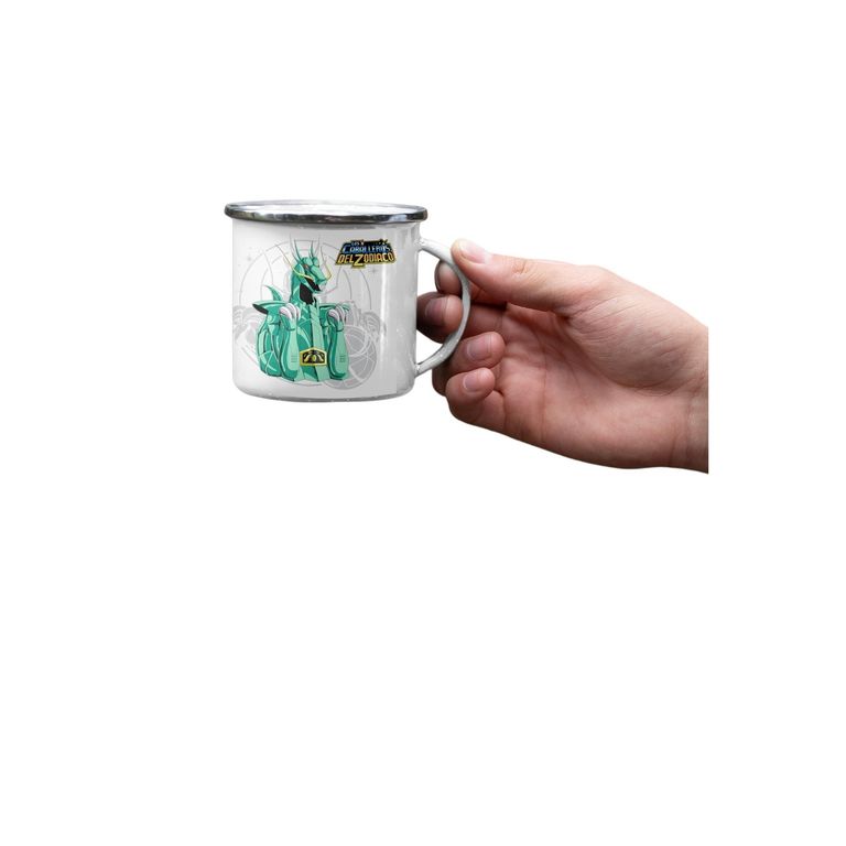 Taza Enlozada Shiryu de Dragón - Sabiduría del Guerrero