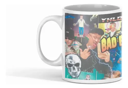 Taza Descubre Bad Bunny Con Cada Sorbo Blanco