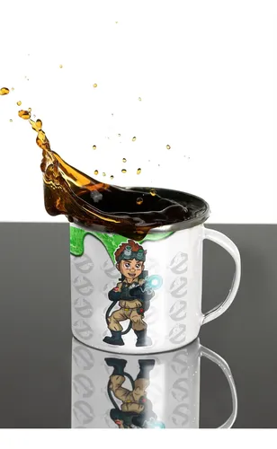 Taza Enlozada Con Ray Stantz En La Lucha Fantasmal Blanco Regalo Ray Stantz