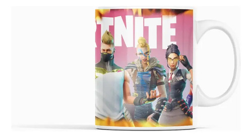 Taza Fortnite - Batallas Que Cambian Con Calor Blanco