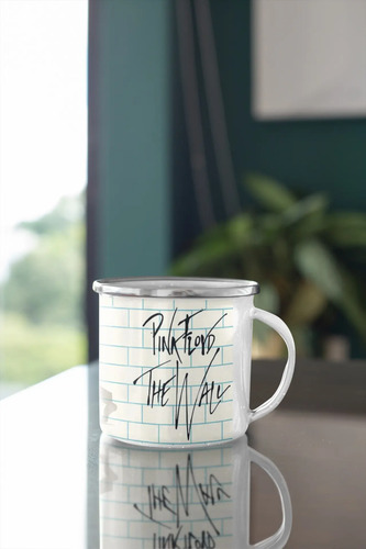 Taza Enlozada Pink Floyd - Un Viaje Musical Blanco Pink Floyd The Wall