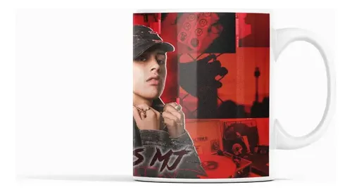 Taza Cris Mj - Para Fans De Música Urbana Blanco