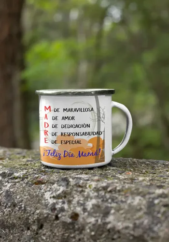 Taza Enlozada Mamá Bruja - Magia Y Misterio Blanco Mamá Bruja