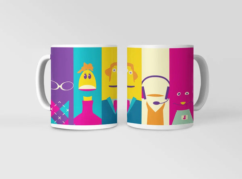 Taza Personajes Icónicos De 31 Minutos - Colorido Blanco