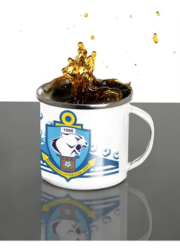 Taza Lechero Enlozado Club Deportes Antofagasta Fútbol Chile Blanco Regalo