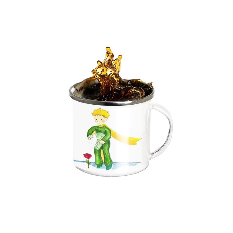 Taza Enlozada El Principito y su Rosa - Amor Eterno