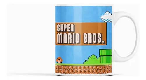 Taza Super Mario - Aventura En El Reino Blanco