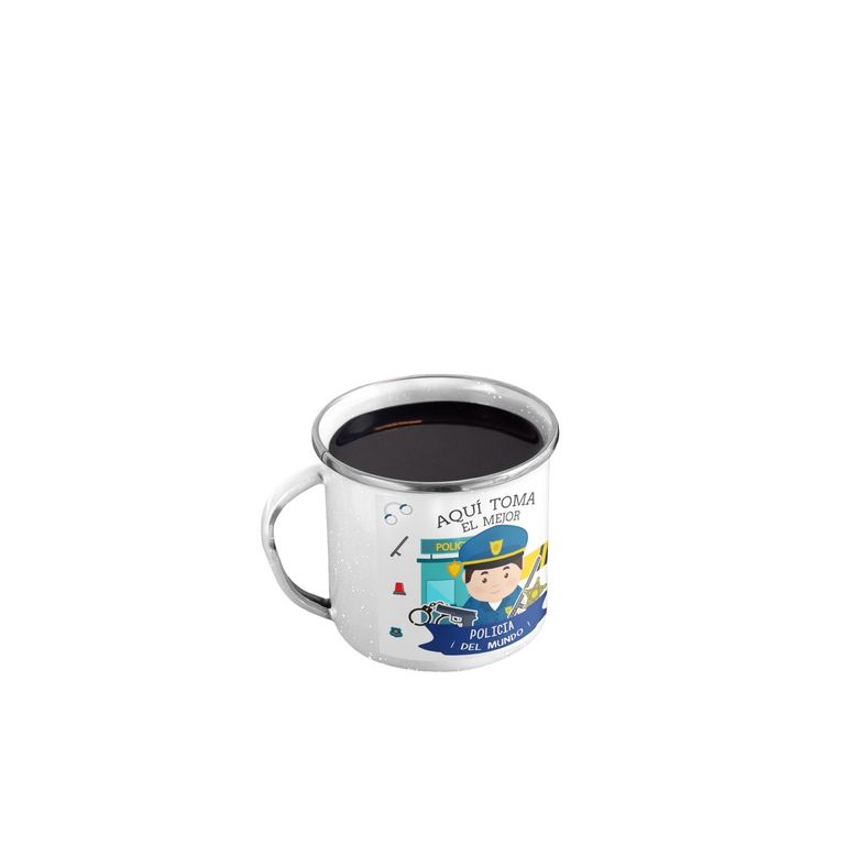 Taza Enlozada Justicia Orden y Café H