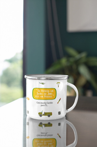 Taza Enlozada Militar - Disciplina Y Determinación