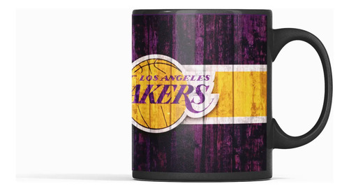 Taza Mágica De Los Ángeles Lakers - Nba Negro Nba