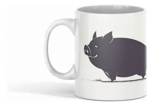 Taza Jabalíes Curiosos ¡explora El Mundo Animal! Blanco