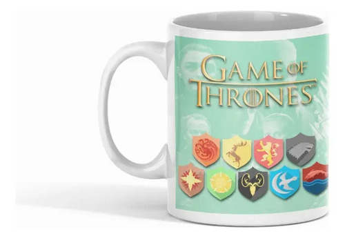 Taza Juego De Tronos - Tronos Que Cambian Con Bronn Blanco