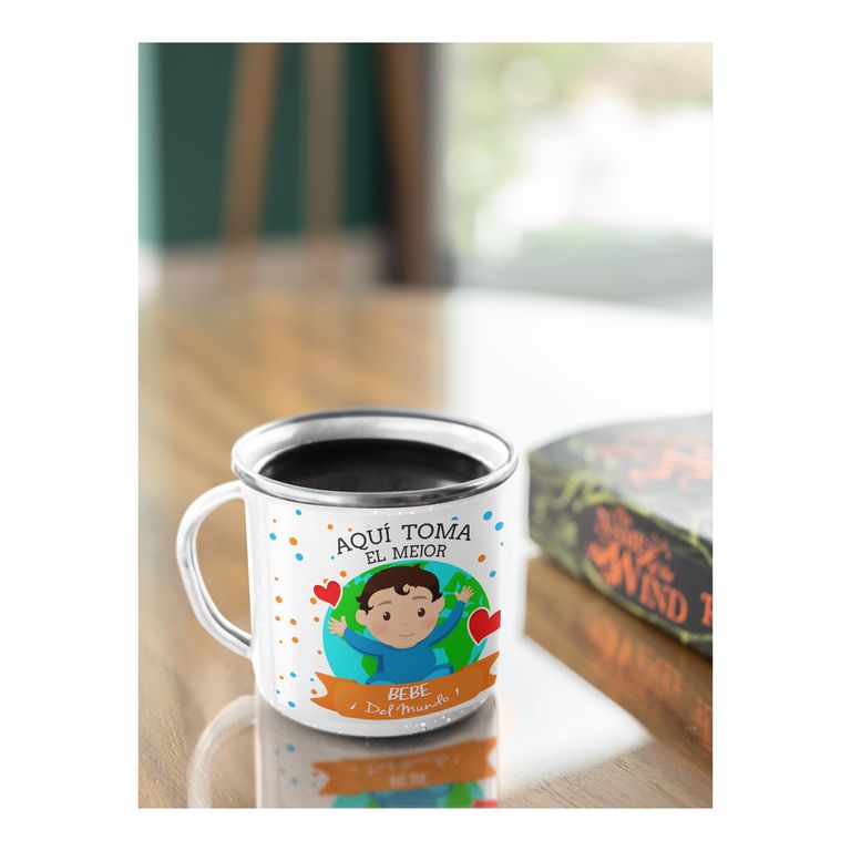 Taza Enlozada Mejor Bebé del Mundo - Sonrisas y Cariño