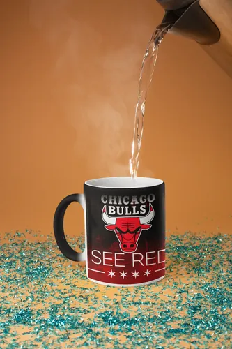 Taza Magica Chicago Bulls Jordan - Nba 02 Negro Fútbol