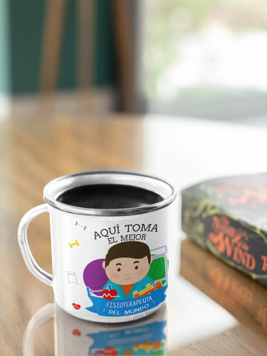 Taza Enlozada Fisioterapeuta - Movimiento Y Motivación