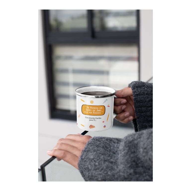 Taza Enlozada Creatividad y Café - Día de Repostero