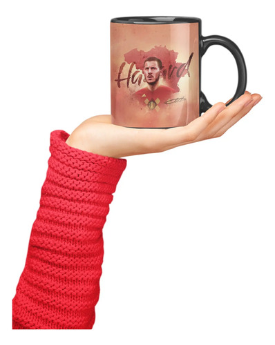 Taza Magica Eden Hazard Estrellas Del Futbol Negro Eden Hazard Belgica