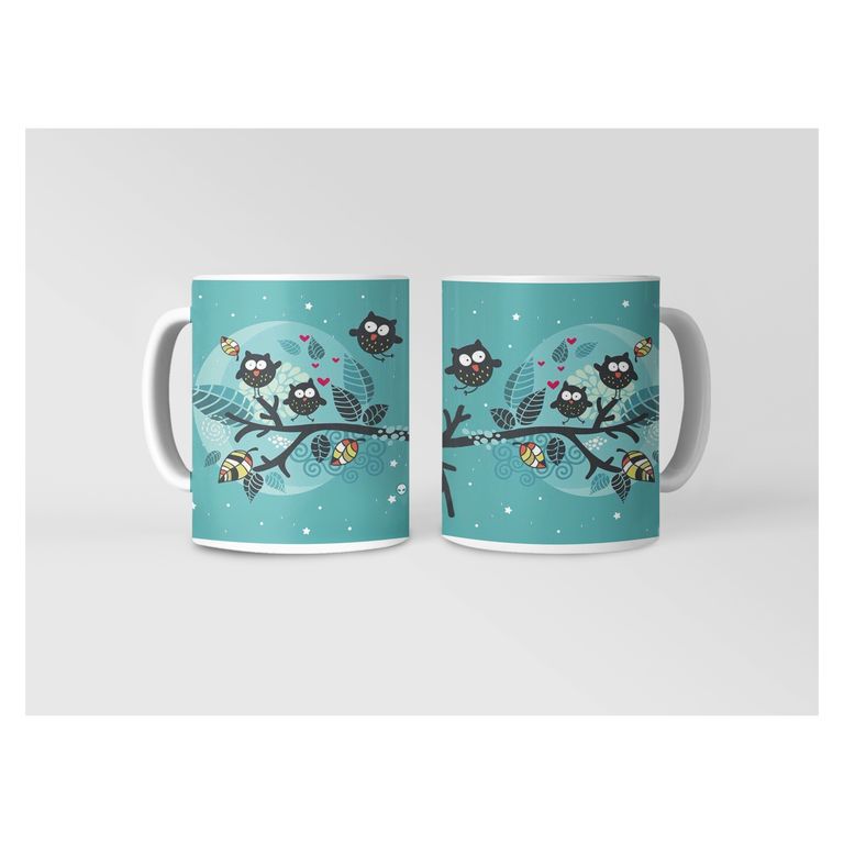 Taza Búhos - Misterios del Anochecer