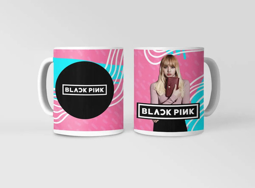 Taza Black Pink Lisa Blanco