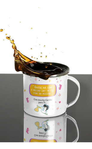 Taza Enlozada Matrona - Vidas Nuevas Y Viejos Cafés Blanco Profesiones Matrona