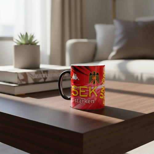 Taza Mágica Unión Española - Futbol Chileno Negro Fútbol