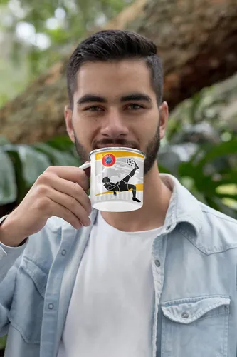 Taza Enlozada Juventus - Pasión En Blanco Y Negro Blanco Futbol Italiano