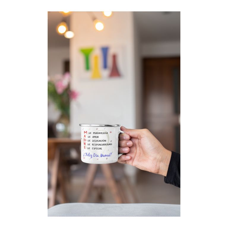 Taza Enlozada Mamá Superheroína - Poder y Protección