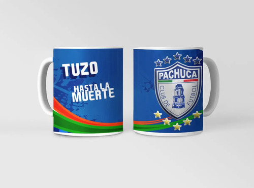 Taza Pachuca - Viento Tuzo Blanco