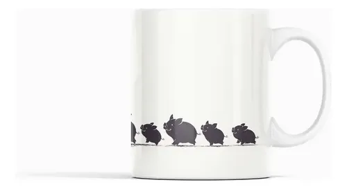 Taza Jabalíes Curiosos ¡explora El Mundo Animal! Blanco