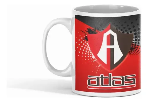 Taza Atlas Coraje De Guadalajara - Futbol Mexicano Blanco