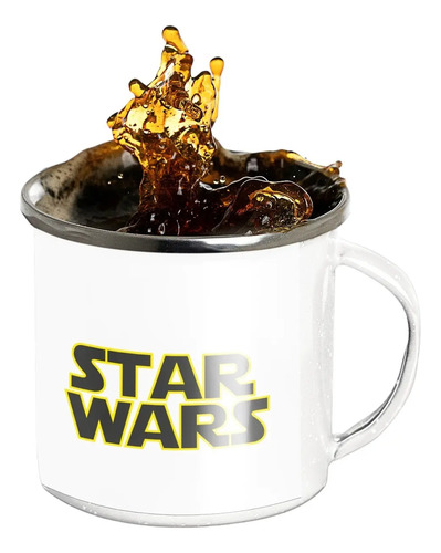 Taza Enlozada Darth Vader - Poder Del Lado Oscuro Blanco Regalo Darth Vader