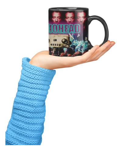 Taza Magica Radiohead Banda De Rock 00 Negro Radiohead00