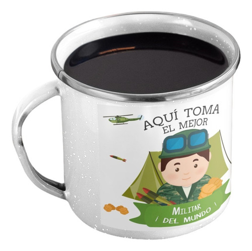 Taza Enlozada Militar - Disciplina Y Determinación