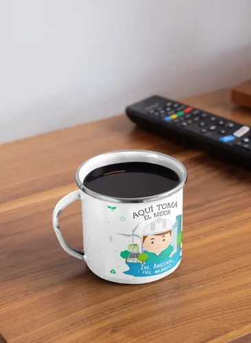 Taza Enlozada Ing. Ambiental - Sostenibilidad Y Sorbos