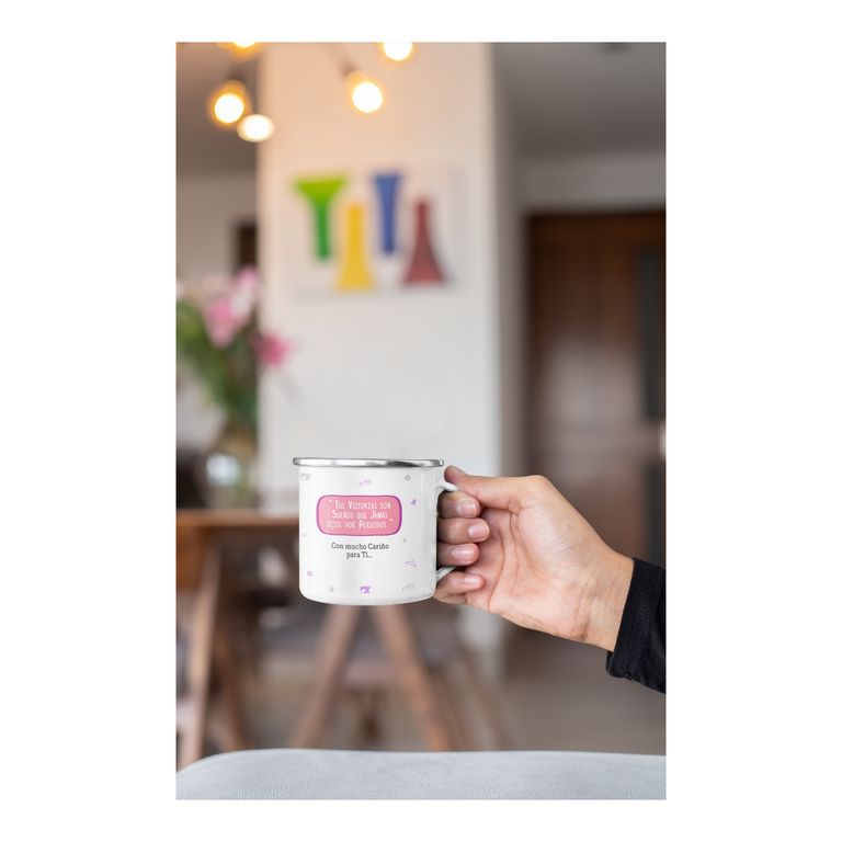 Taza Enlozada Inspiración y Infusiones - Diseñadora