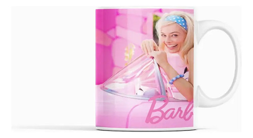 Taza Barbie - Moda Rosa Blanco