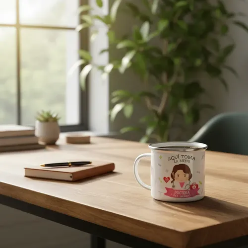 Taza Enlozada Salva Vidas, Toma Café - Doctora Blanco