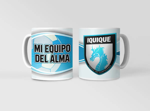Taza Deportes Iquique - Dragones Del Norte Blanco