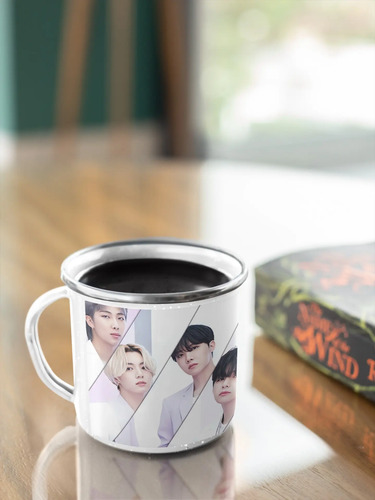 Taza Enlozada Bts Bt21 El Regalo Soñado Para Fans Blanco Bts Bt21