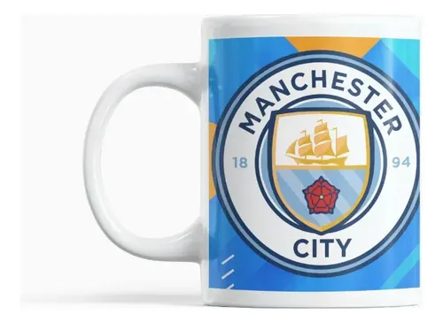 Taza Manchester City Ideal Para El Novio Futbolero Blanco