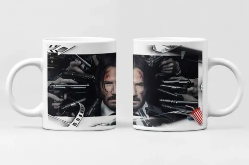 Taza John Wickel Asesino Aparece Con Calor Blanco