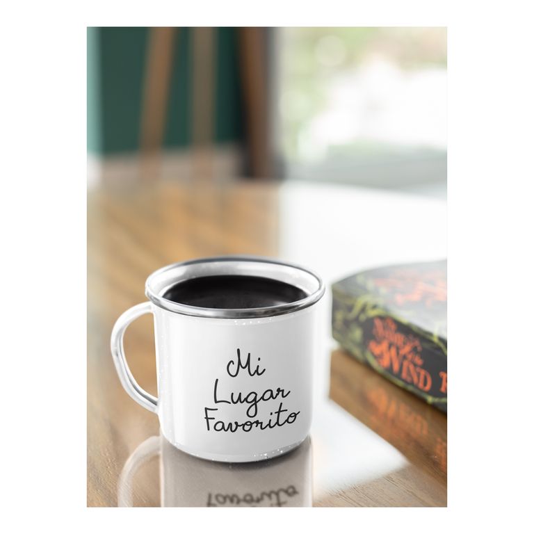 Taza Enlozada Corazón Mi Lugar Favorito - Refugio de Amor